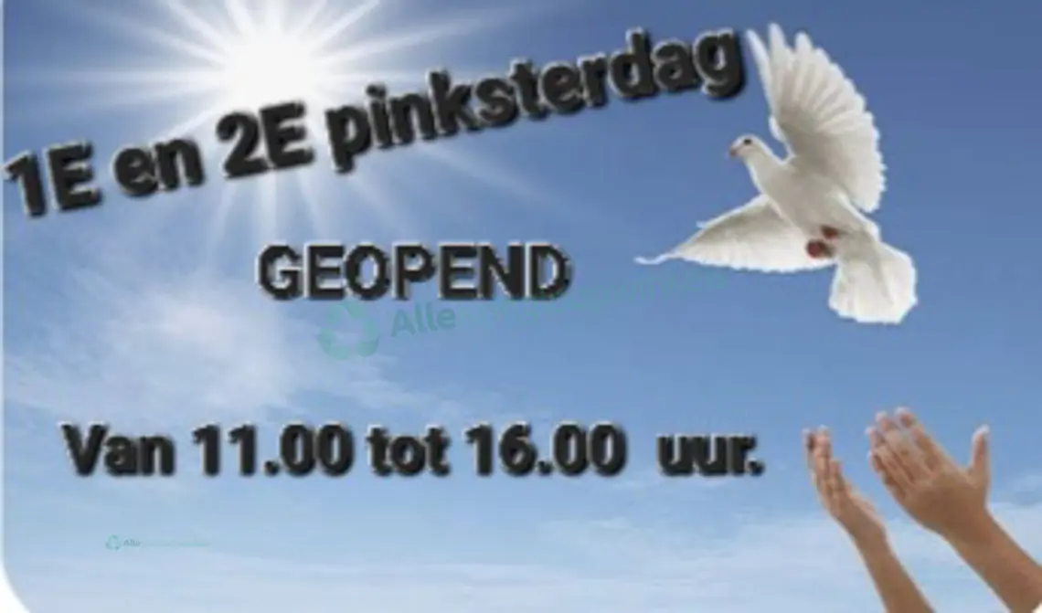 Open met de Pinksterdagen