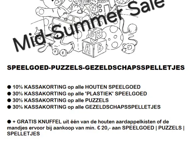 Kassakorting op Speelgoed - Huissen