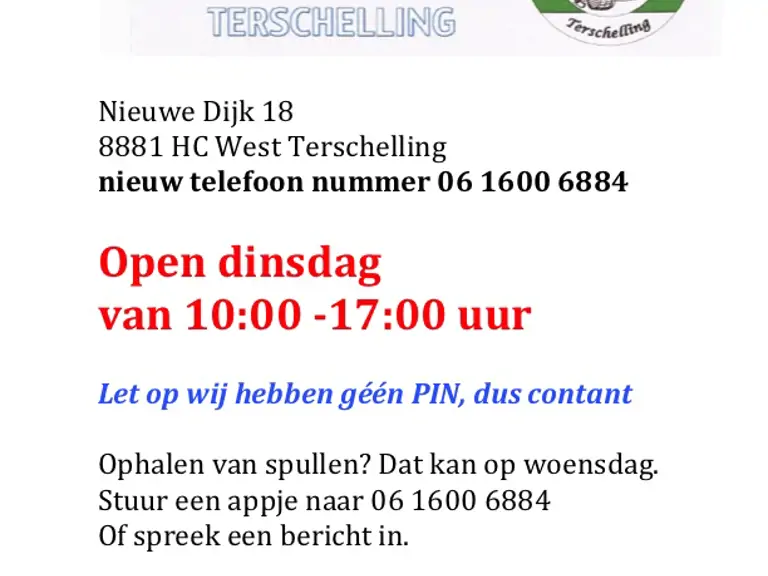 Kringloopwinkel West Aleta Singers - West-Terschelling