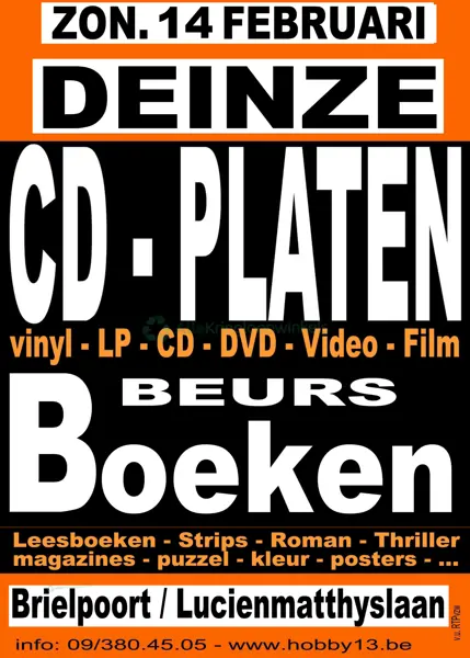 Cd & Platenbeurs + Boekenbeurs Deinze