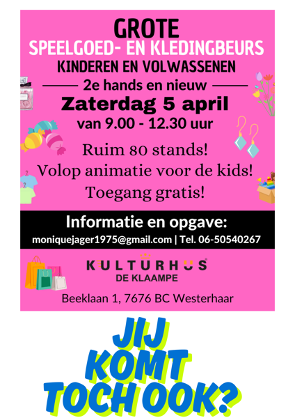 Grote Kleding & Speelgoedbeurs - Westerhaar-Vriezenveensewijk (3/8) Grote Kleding & Speelgoedbeurs - Westerhaar-Vriezenveensewijk (3/8)