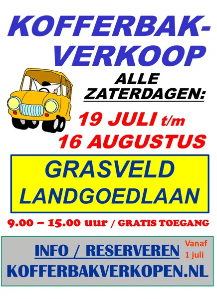 Kofferbakverkoop Landgoedlaan