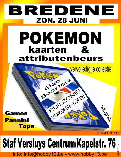 Pokémonkaartenbeurs Bredene