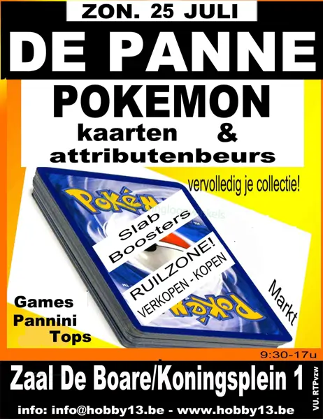 Pokémonkaartenbeurs De Panne