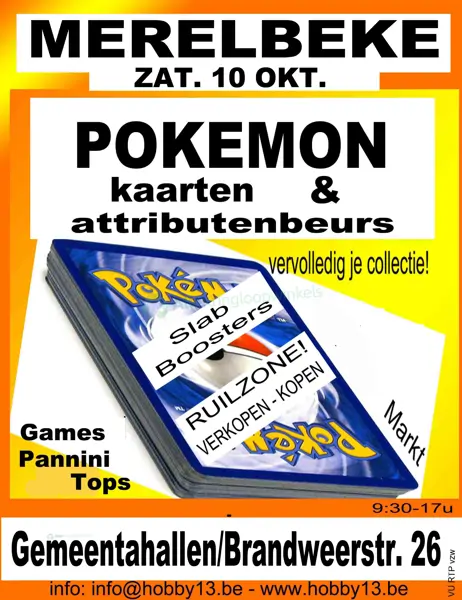 Pokémonkaartenbeurs Merelbeke
