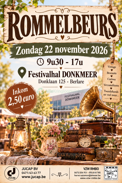 Rommelbeurs Festivalhal Berlare